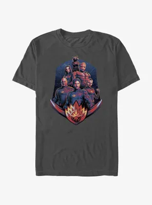 Marvel Guardians of the Galaxy Vol. 3 Group Shield T-Shirt