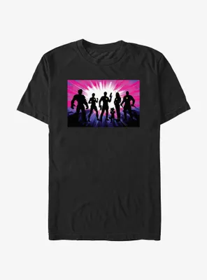 Marvel Guardians of the Galaxy Vol. 3 Hero Pose Silhouettes T-Shirt