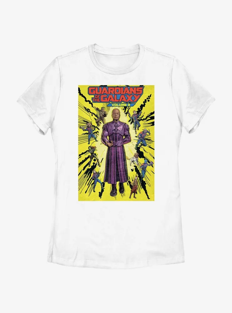 Marvel Guardians of the Galaxy Vol. 3 High Evolutionary Hero Groupshot Poster Womens T-Shirt