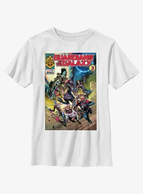 Marvel Guardians of the Galaxy Vol. 3 Comic Book Poster Youth T-Shirt