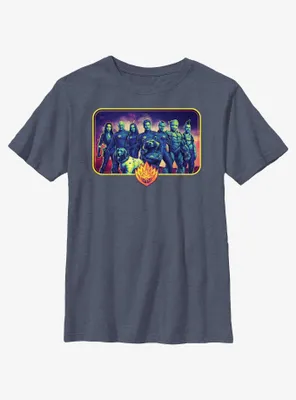 Marvel Guardians of the Galaxy Vol. 3 Cosmic Heroes Lineup Youth T-Shirt