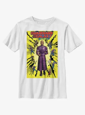 Marvel Guardians of the Galaxy Vol. 3 High Evolutionary Hero Groupshot Poster Youth T-Shirt