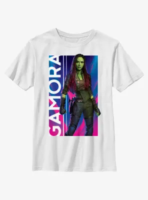 Marvel Guardians of the Galaxy Vol. 3 Gamora Hero Poster Youth T-Shirt