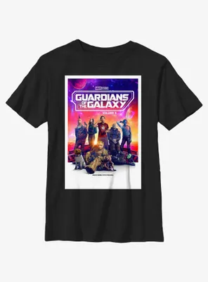 Marvel Guardians of the Galaxy Vol. 3 Universal Family Poster Youth T-Shirt