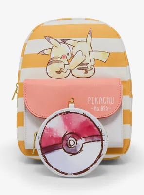 Pokémon Pikachu Striped Mini Backpack