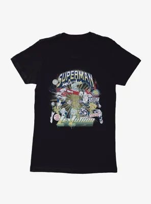 DC Comics Superman 85 Years Lex Luthor Fight Womens T-Shirt