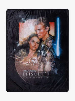 Star Wars: Attack Of The Clones Poster Throw Blanket