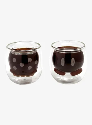JoyJolt Disney Luxury Mickey Mouse Crystal Stemmed Red Wine Glass - 23 oz -  Set of 2