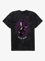 The Addams Family Morticia Mother Frame Mineral Wash T-Shirt