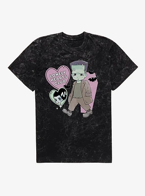 Universal Monsters Lonely Hearts Club Mineral Wash T-Shirt