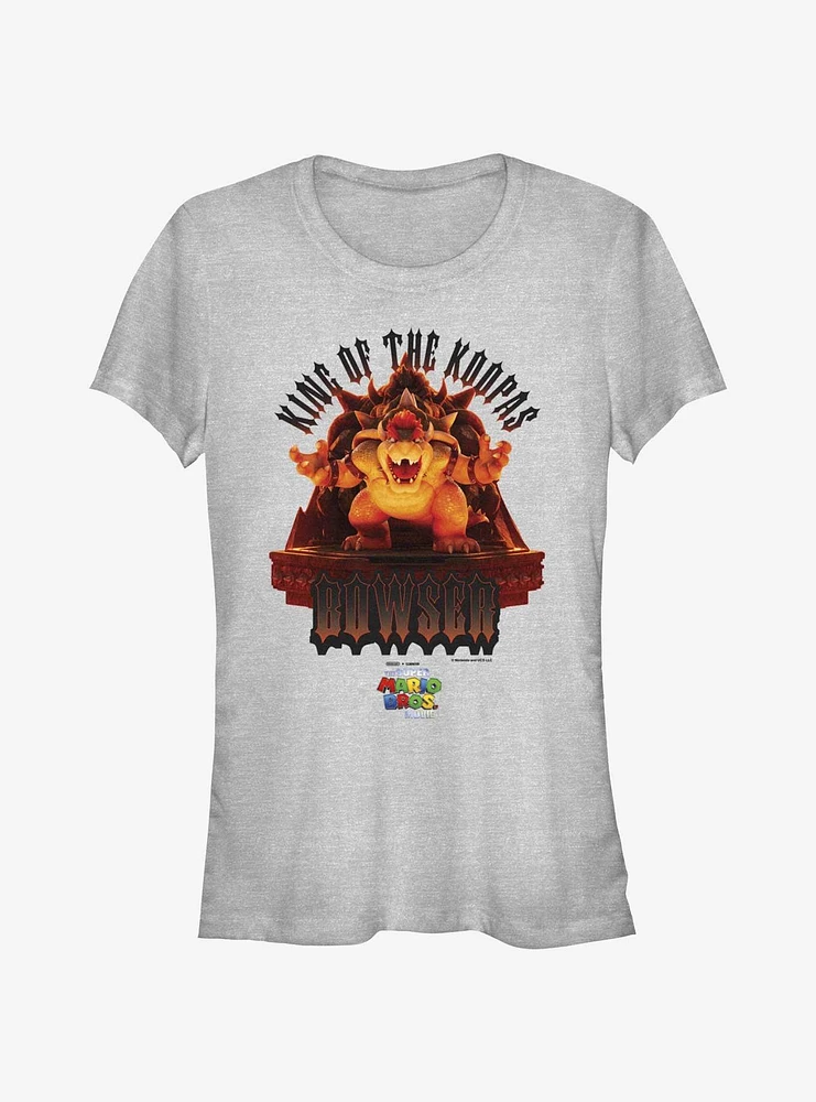 The Super Mario Bros. Movie King Bowser Statue Girls T-Shirt