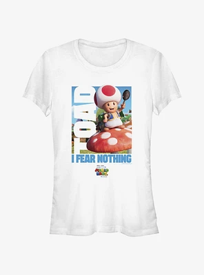 The Super Mario Bros. Movie Toad Fear Nothing Girls T-Shirt