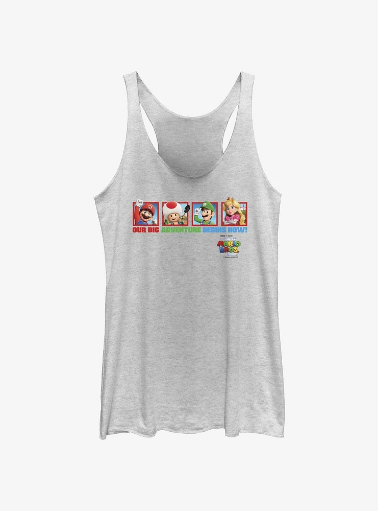 The Super Mario Bros. Movie Big Adventure Toad Luigi & Princess Peach Girls Tank