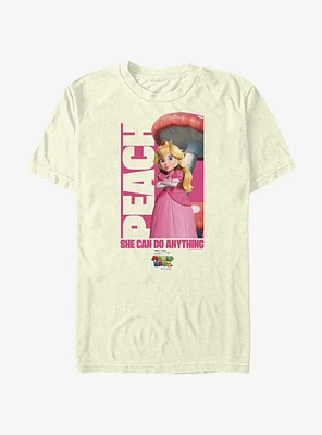 The Super Mario Bros. Movie Peach She Can Do Anything T-Shirt
