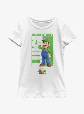 The Super Mario Bros. Movie You Just Got Luigi'd Youth Girls T-Shirt