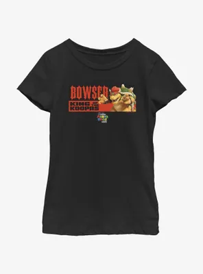 The Super Mario Bros. Movie Bowser King of Koopas Youth Girls T-Shirt