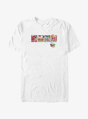 The Super Mario Bros. Movie Big Adventure Toad Luigi & Princess Peach T-Shirt