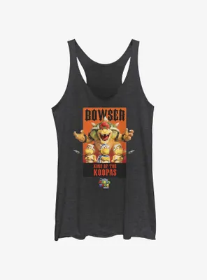 the Super Mario Bros. Movie Bowser King of Koopas Poster Womens Tank Top