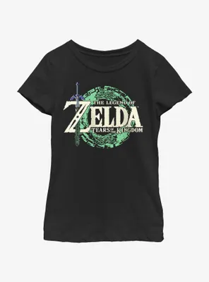 the Legend of Zelda: Tears Kingdom Logo Youth Girls T-Shirt