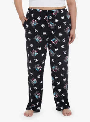 Monster High Logo Girls Pajama Pants Plus