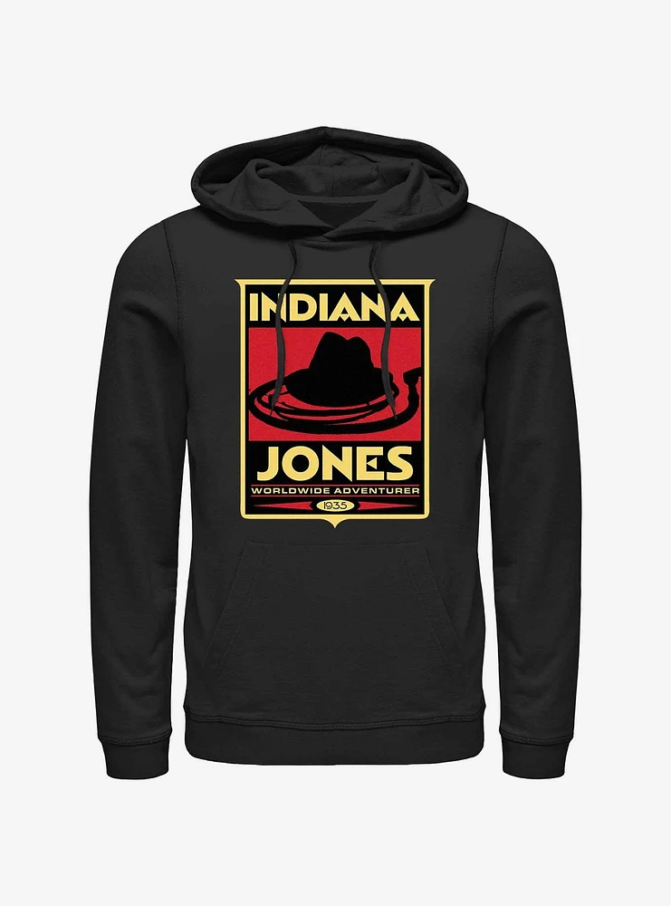 Indiana Jones Hat & Whip Poster Hoodie