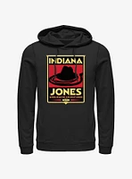 Indiana Jones Hat & Whip Poster Hoodie