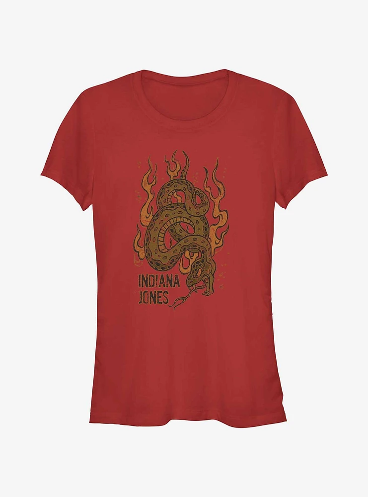 Indiana Jones Flaming Snakes Girls T-Shirt
