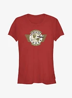 Indiana Jones Live For Adventure Vintage Aviation Badge Girls T-Shirt