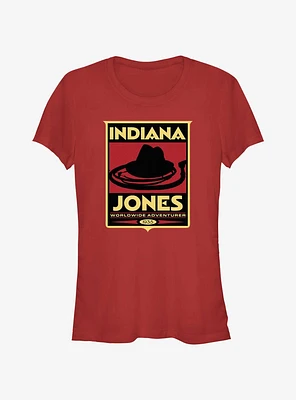 Indiana Jones Hat & Whip Poster Girls T-Shirt