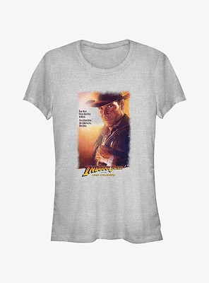 Indiana Jones and The Last Crusade Man With Hat Girls T-Shirt