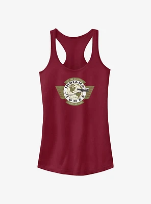 Indiana Jones Live For Adventure Vintage Aviation Badge Girls Tank