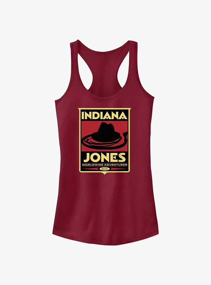 Indiana Jones Hat & Whip Poster Girls Tank