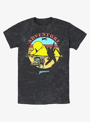 Indiana Jones The Desert Chase Adventure Mineral Wash T-Shirt Hot Topic Web Exclusive