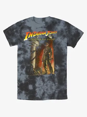 Indiana Jones and the Temple of Doom Poster Tie-Dye T-Shirt