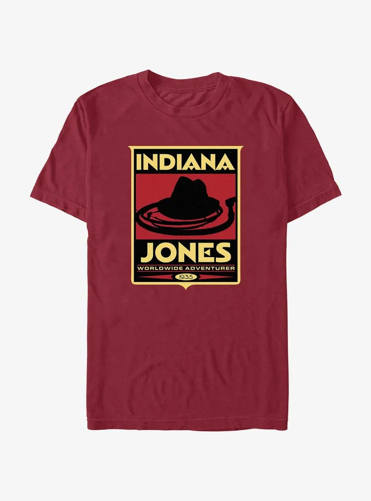 Indiana Jones Hat & Whip Poster T-Shirt