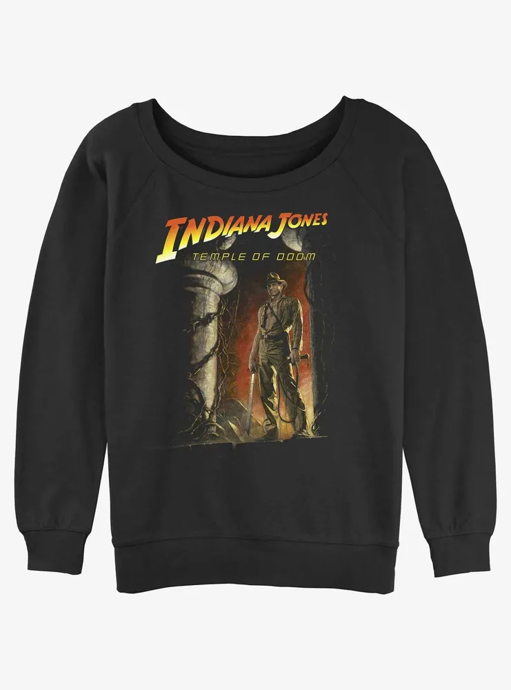 Indiana Jones and the Temple of Doom Poster Womens Slouchy Sweatshirt