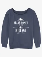 Indiana Jones It's The Mileage Womens Slouchy Sweatshirt