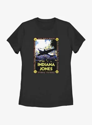 Indiana Jones Cities Postal Womens T-Shirt