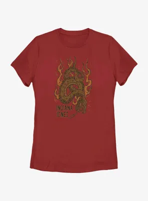 Indiana Jones Flaming Snakes Womens T-Shirt