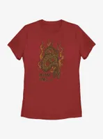 Indiana Jones Flaming Snakes Womens T-Shirt