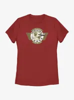 Indiana Jones Live For Adventure Vintage Aviation Badge Womens T-Shirt