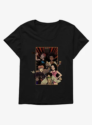 Agent Elvis Characters Poster Girls T-Shirt Plus