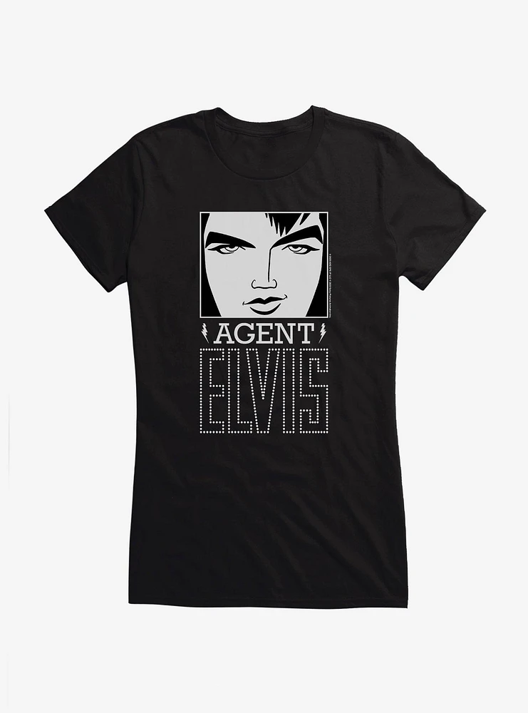 Agent Elvis Logo Girls T-Shirt