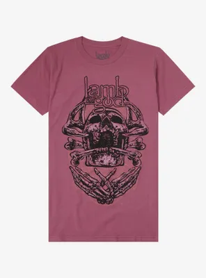 Lamb Of God Skeleton Boyfriend Fit Girls T-Shirt