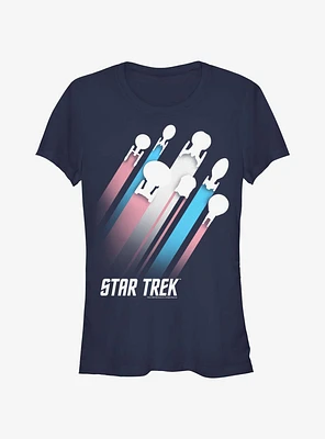 Star Trek Transgender Flag Streaks Pride T-Shirt