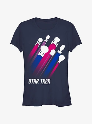 Star Trek Bisexual Flag Streaks Pride T-Shirt