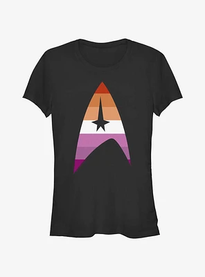 Star Trek Lesbian Flag Logo Pride T-Shirt