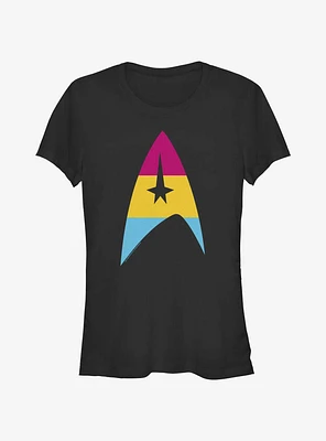 Star Trek Pansexual Flag Logo Pride T-Shirt