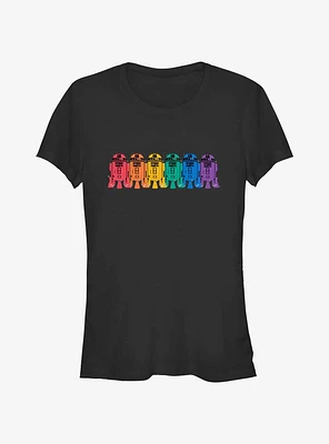 Star Wars R2D2 Overlap Rainbow Pride T-Shirt