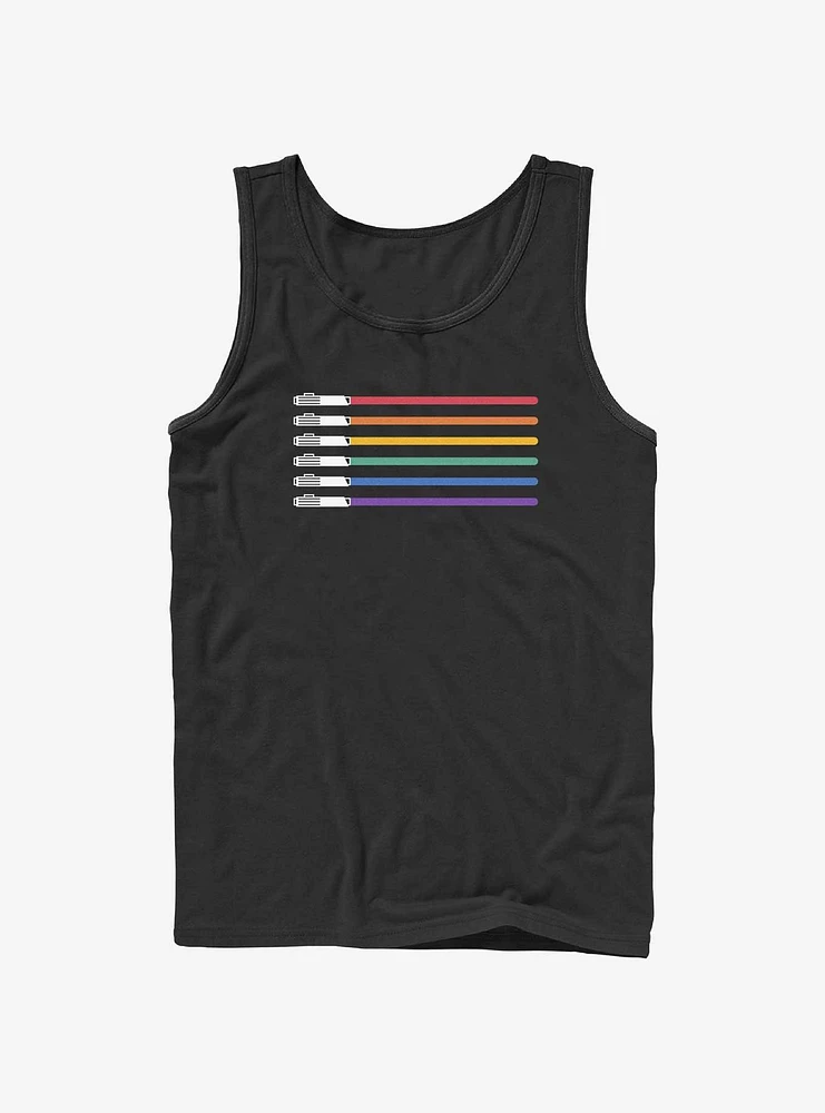 Star Wars Lightsaber Pride Flag Tank